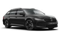 Black Skoda Octavia, a comfortable vehicle option for Manchester airport transfers, showcasing reliability and style for seamless travel.